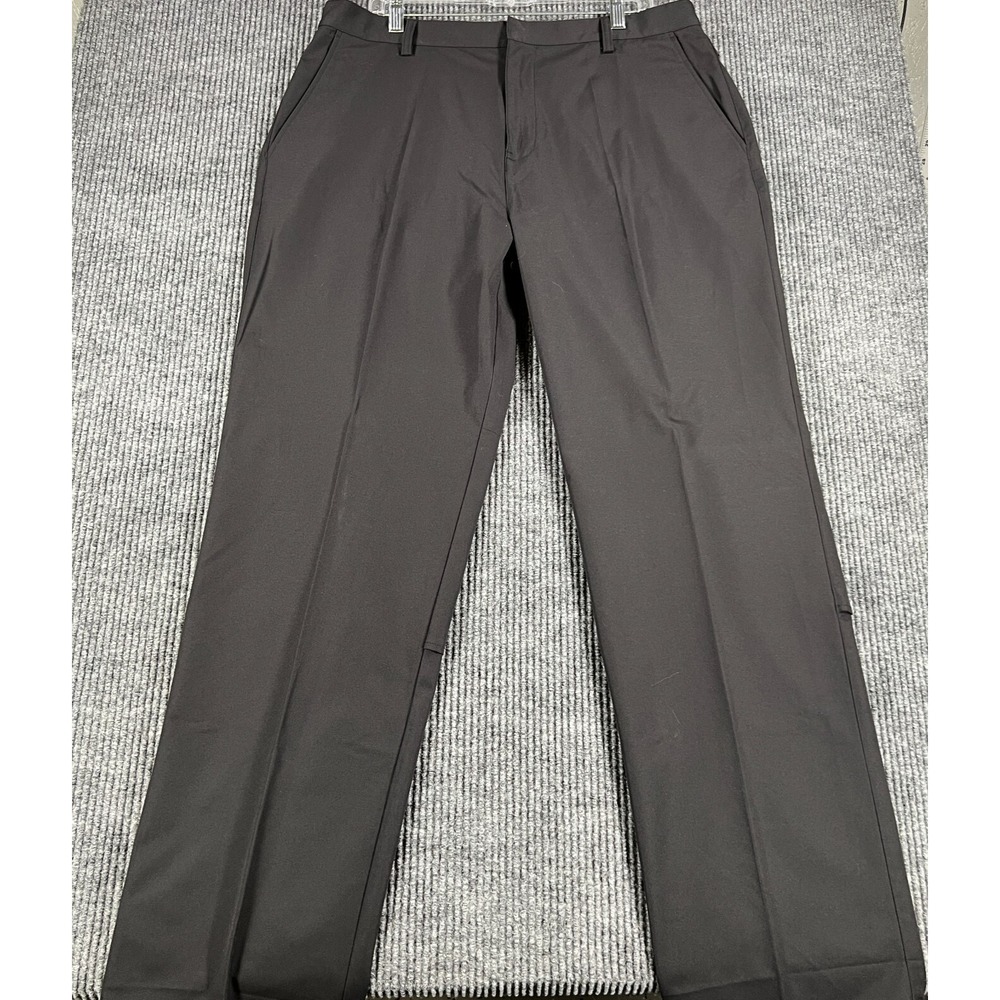 Adidas Pants Mens Size 36x34 Black Stretch Golf Chino Lightweight Climacool